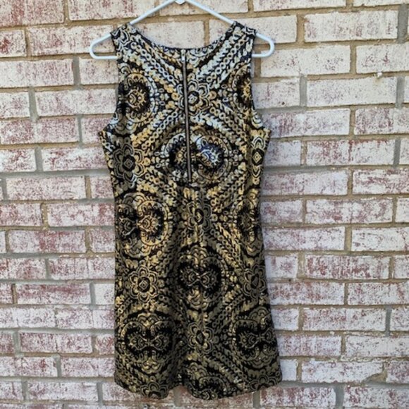 Jun & Ivy Black and Gold Sequin Cocktail Dress - Picture 5 of 11